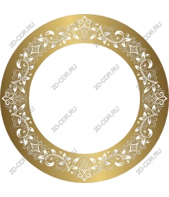  Elegant gold decorative frame