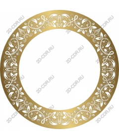  Elegant gold decorative frame