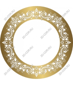 Gold floral frame