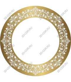  Elegant gold decorative frame