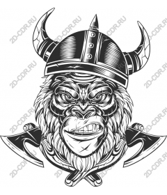  Ferocious Viking-gorilla