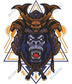  A ferocious samurai gorilla