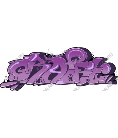  Bright purple graffiti