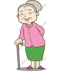 Cheerful grandma