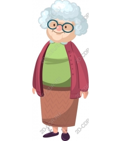 Cheerful grandma
