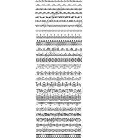  Коллекция декоративных бордюров и разделителей