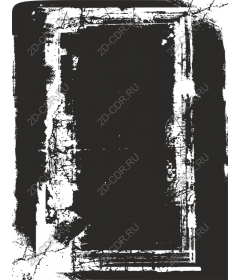 Vintage frame in grunge style