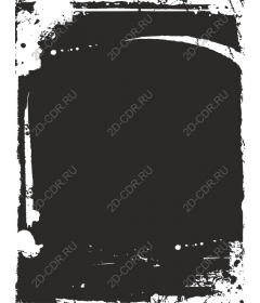 Vintage grunge black frame