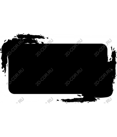  Art black frame with brush strokes