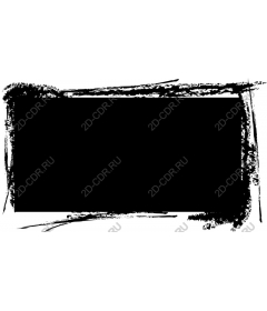  Artistic frame "Black brushstroke"