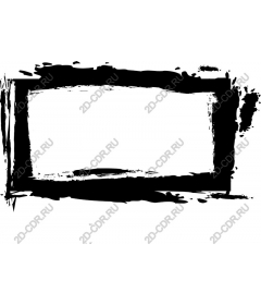  Artistic frame with brush strokes