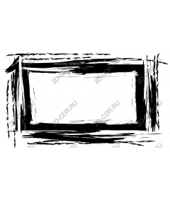  Black and white frame with brushstrokes