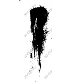  Black grunge stroke of paint