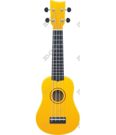  Bright yellow ukulele