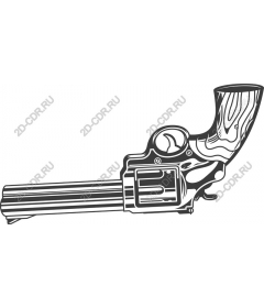  Stylized revolver