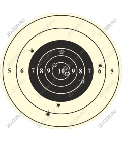  Классическая мишень для стрельбы по мишеням Bullseye