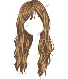 Long wavy hair