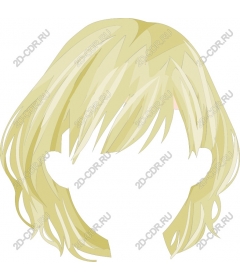  Blond wavy hair