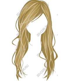 Golden flowing hair