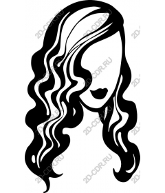  Elegant woman with curly hair