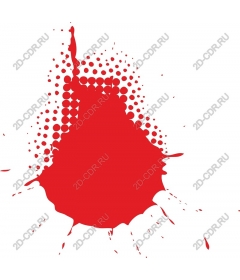  Bright red splash of paint
