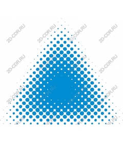  Blue gradient triangle with points