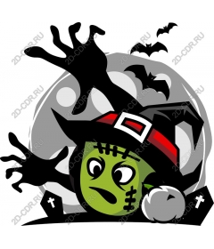  Fancy witch monster for Halloween