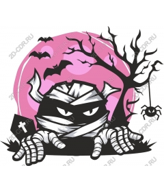 Spooky mummy Halloween