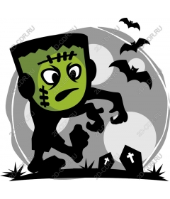 Playful Frankenstein Halloween