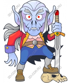  Cartoon Goblin Warrior