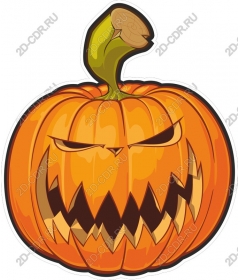 Mischievous pumpkin Halloween