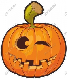 Whimsical pumpkin on Halloween