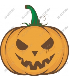 Spooky pumpkin on Halloween