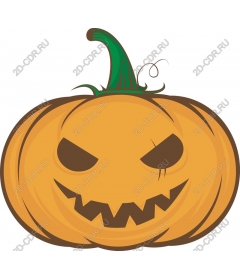 Sinister grinning pumpkin