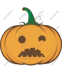 Whimsical pumpkin on Halloween