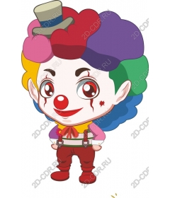  Colorful clown