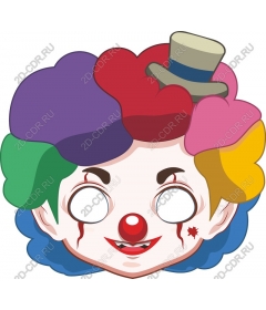  Bright cartoon clown