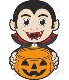  Cute cartoon vampire Halloween