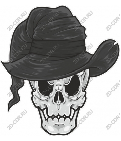 Mystical skull in hat