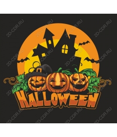  Trio of pumpkins for Halloween