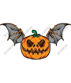  The pumpkin in the shape of bat wings