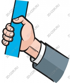  Bold blue band to grip a hand