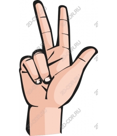 The hand gesture of peace