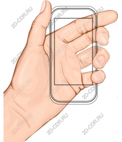  Hand holding smartphone
