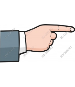  Stylish forefinger of the hand