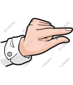  Stylized hand gesture