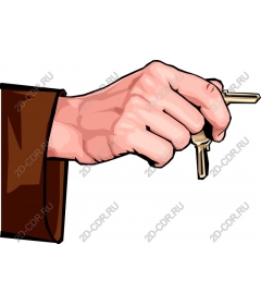  Hand holding keys