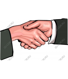  The handshake is a symbol of the partnership
