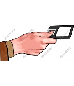  Hand holding card
