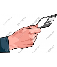  Hand holding card